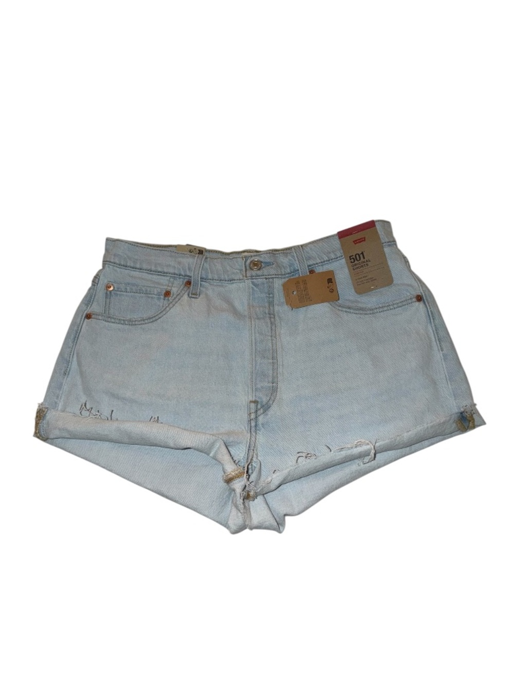 Levi’s 501 size 32 light wash Jean shorts - Picture 9 of 9